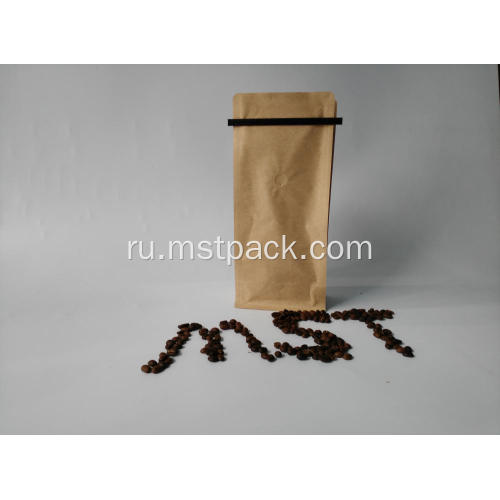 Печать кофе плоский нижний мешок с окном